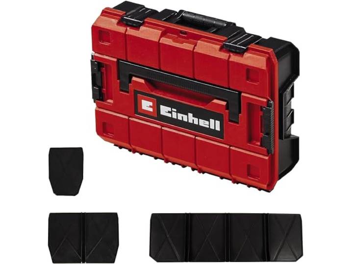 Einhell E-Case S-F avec séparateurs E-Case System dimensions ext. 44 x 32 x 13 cm charge jusqu’à 25 kg protégé contre projections d’eau empilable