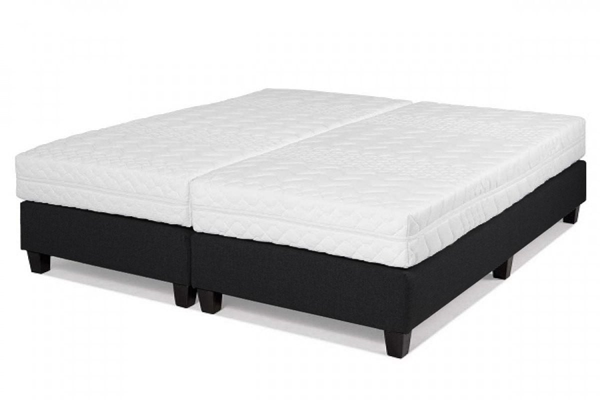 Hotelbed Cambridge Boxspring 180 x 210 cm zwart meubelstof
