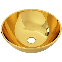 vidaXL Waschbecken 28 x 10 cm Keramik Golden