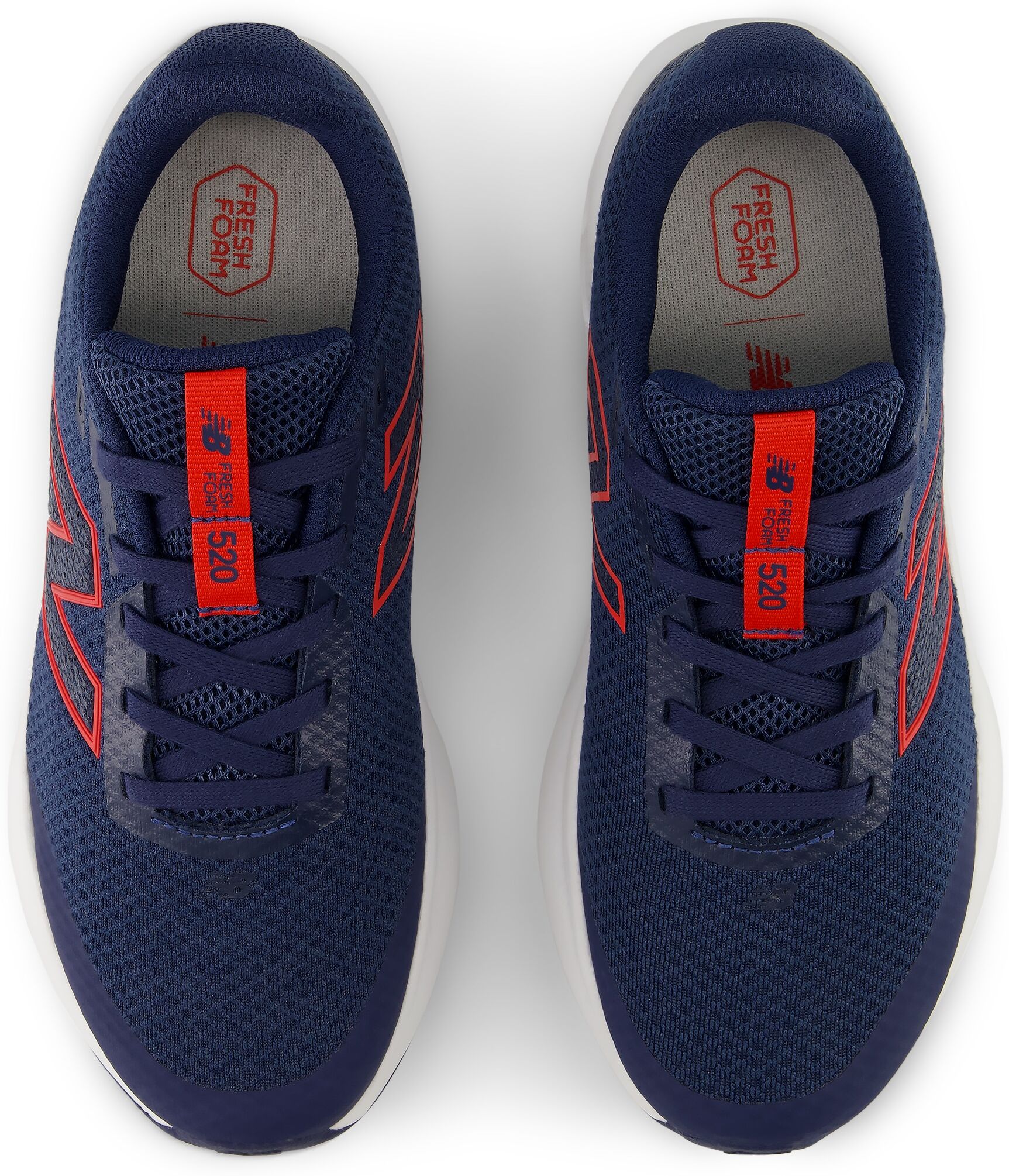 Laufschuh NEW BALANCE "520", Jungen, Gr. 39, nb navy, true rot, Synthetik, Textil, Schuhe Laufschuh, mit Gummilaufsohle nb navy, true rot 39