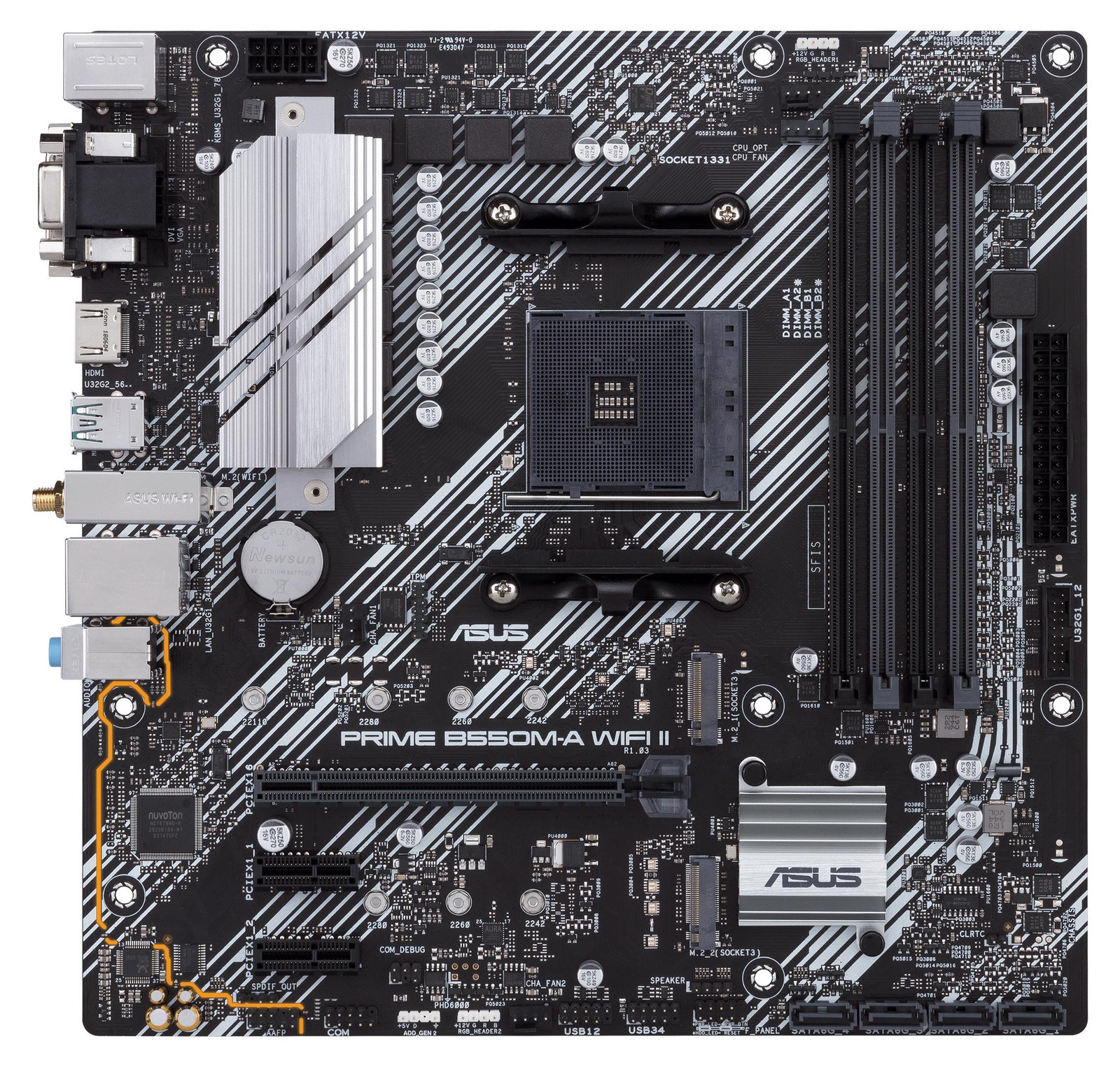 Asus PRIME B550M-A WIFI II AMD B550 Socket AM4 micro ATX moederbord