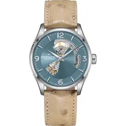 Hamilton Jazzmaster Open Heart Auto 42mm H32705842 - hellblau,beige - 42mm