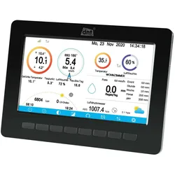 DNT Zusatz Display für WeatherScreen PRO, Wetterstation, Schwarz