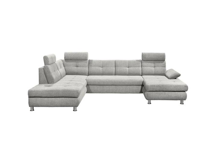 Mid.you Wohnlandschaft, Silber, Kunststoff, U-Form, 349x233 cm, Made in EU, Wohnzimmer, Sofas & Couches, Wohnlandschaften, Wohnlandschaft U-Form