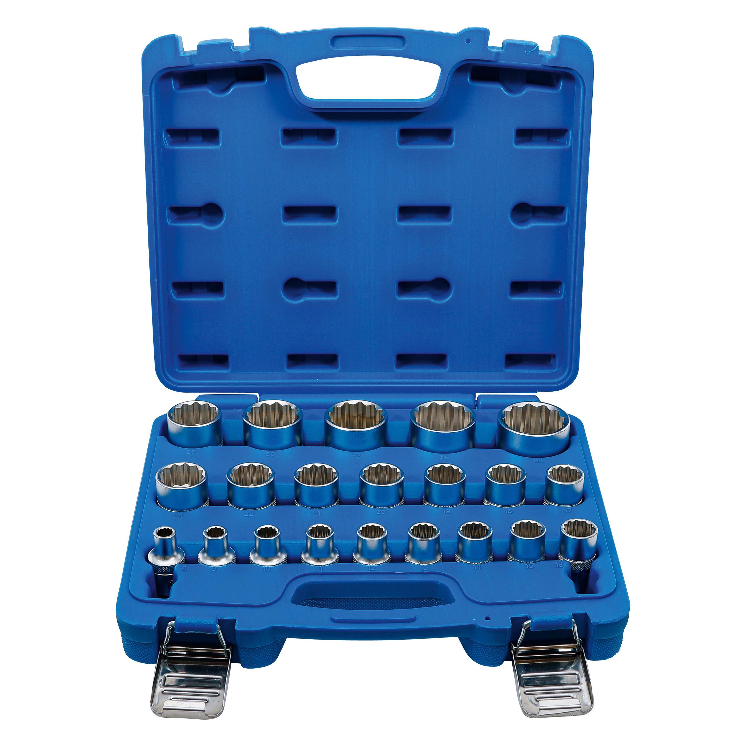 BGS Steckschlüssel-Einsatz-Satz (10 mm, 11 mm, 12 mm, 13 mm, 14 mm, 15 mm, 16 mm, 17 mm, 18 mm, 19 mm, 20 mm, 21 mm, 22 mm, 23 mm, 24 mm, 25 mm, 26 mm, 27 mm, 28 mm, 29 mm, 30 mm, 31 mm, 32 mm, 33 mm, 34 mm, 35 mm, 36 mm, 8 mm, 9 mm) (2267)