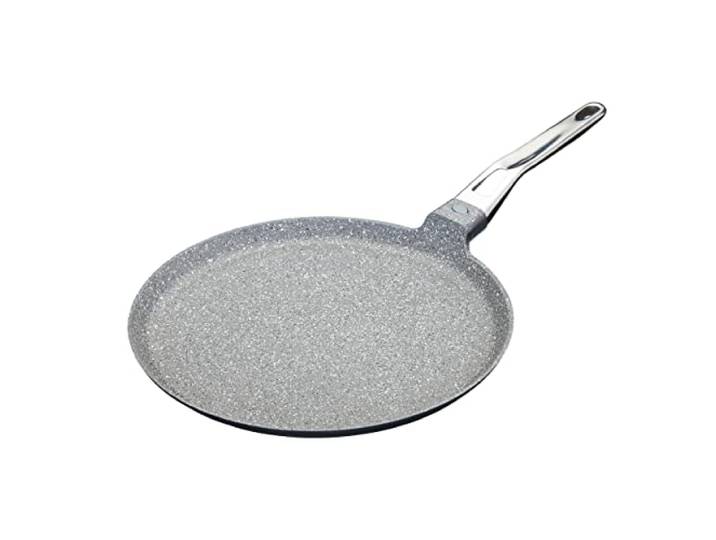 Poêle À Induction En Fonte D'Aluminium MasterClass\, Poêle À Crêpes\, Poêle À Crêpes\, Résistante À L'Induction Et Antiadhésive\, 28 cm (11\ )\, Gris