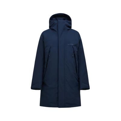 Daunenmantel PEAK PERFORMANCE "M Treeline Hipe 2l Down Shell Parka", Herren, Gr. L, blau (dunkelblau), Material Füllung: 90% Entendaunen / 10% Federn. Material Innen: 100% Polyester. Material Kragen: 100% Polyester. Material Oberstoff: 100%...