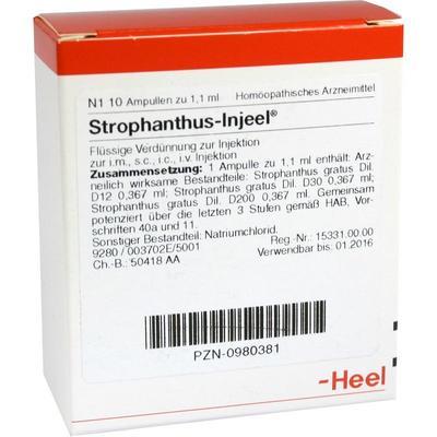 Biologische Heilmittel Heel GmbH STROPHANTHUS INJEEL Ampullen 10 St 00980381