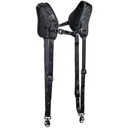 Blackrapid Blackline II Double Camera Harness (Schultergurt), Kameragurt, Schwarz