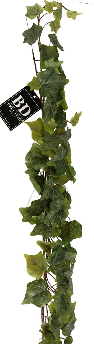 Bellatio Design Kunstplant Klimop Slinger - Groen - 180 cm