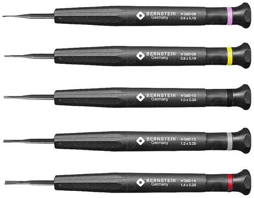 BERNSTEIN Tools for Electronics 4-380-F Schraubendreher-Set Schlitz