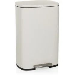 Abfallsammler / Mülleimer CLEAN XV 50L Stahl beige hjh OFFICE