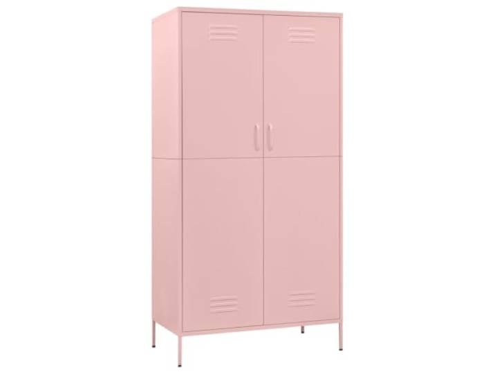 Rosenstahl Schrank 90x50x180 cm mit 4 Polen und Stab Stabile Konstruktion, pflegeleicht, verstellbare Regale, geräumiges Fach, universelles Design
