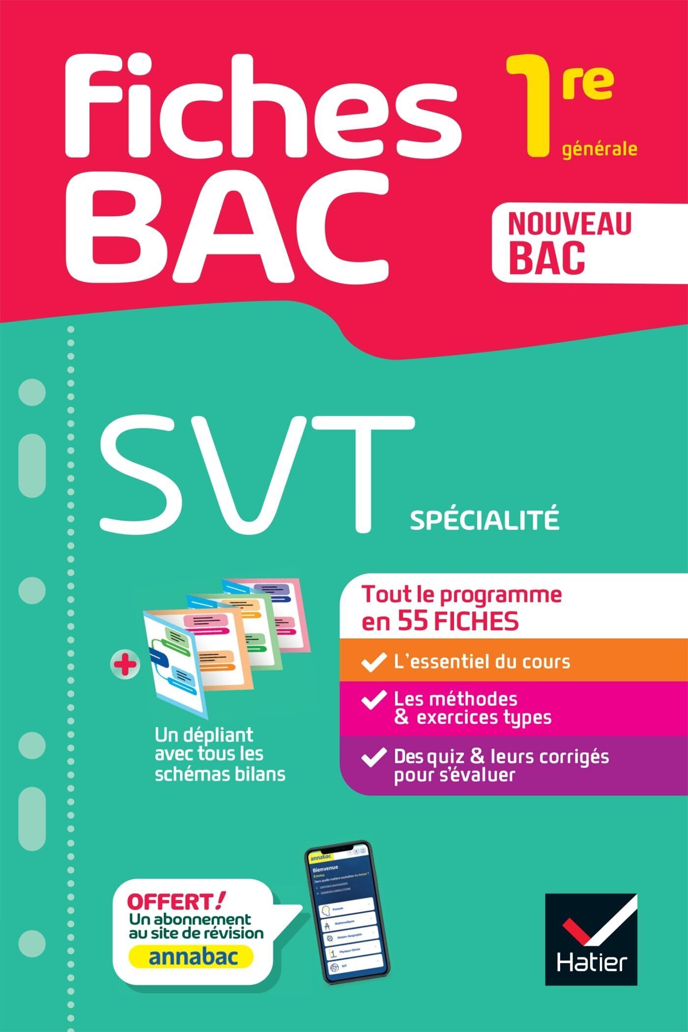 Nicolas Ducasse - Fiches bac - SVT 1re générale (spécialité): tout le programme en fiches de révision détachables - Preis vom 13.10.2026 19:28:25 h