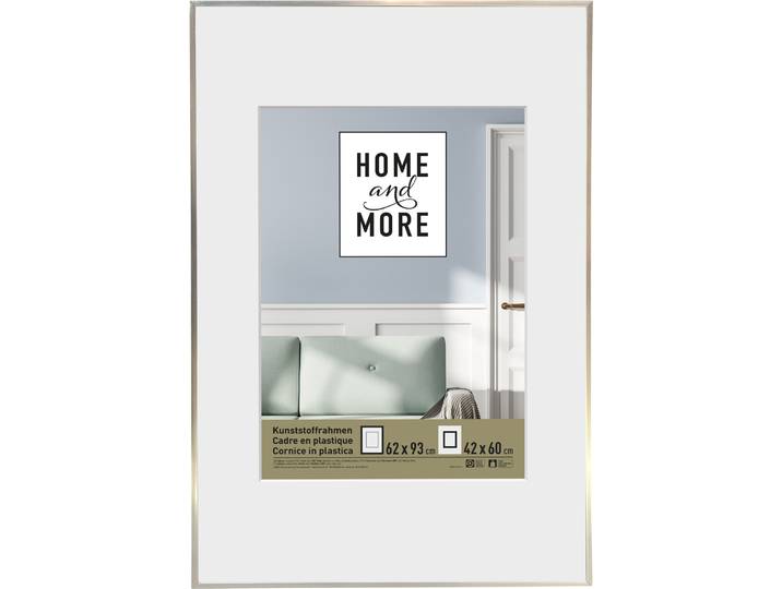 Home and More Kunststoffrahmen L2 62 x 93 cm Silber