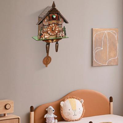 Value Selection Vintage Cuckoo Wall Clock With Hourly Chime Decorative MDF Wall Clock Vintage Cuckoo Wall Clock With Hourly Chime Decorative MDF Wall Clock