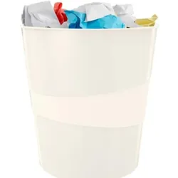 LEITZ Papierkorb WOW Duo Colour 15,0 l weiß
