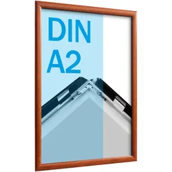 Klapprahmen A2 Standard holzoptik | 25 mm | Gehrung, Aluminium