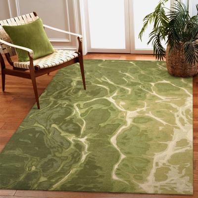 Liora Manne Lush Decor Corsica Handmade Abstract Water Art Indoor Wool Area Rug