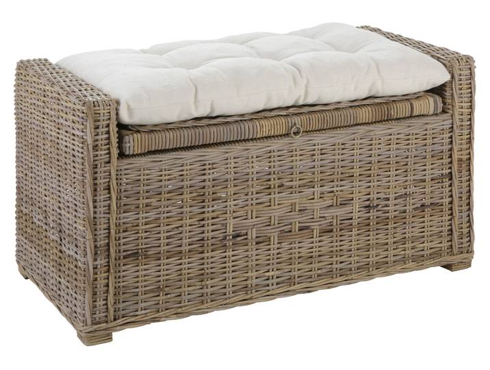 Home affaire Schönerempfang Rattan-Bank, OTTOs Choice, Belastbar bis max. 80 Kg, mit Stauraum