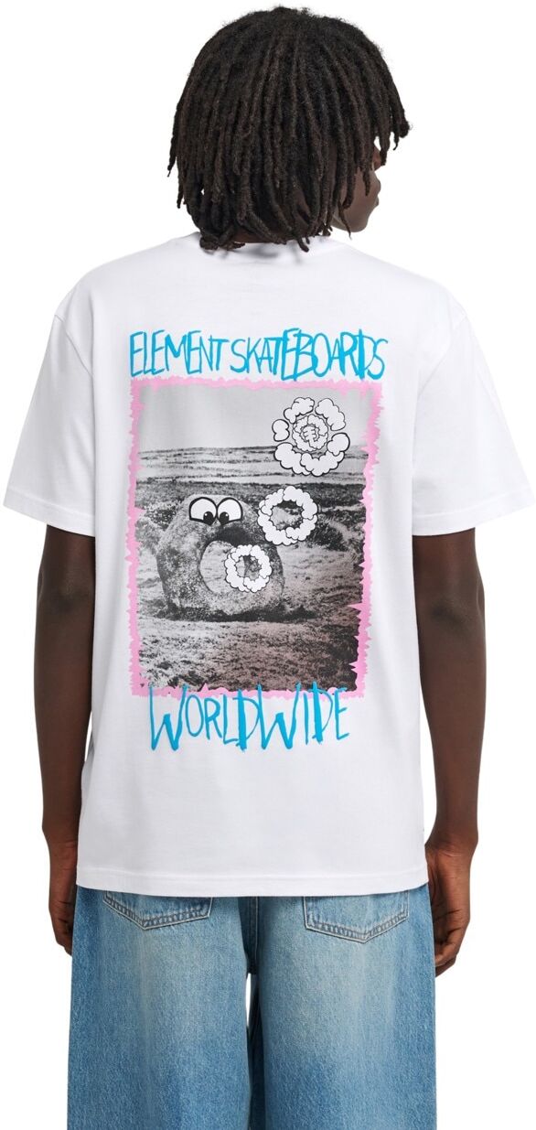 T-Shirt ELEMENT "Couching", Herren, Gr. XS, optic weiß, Obermaterial: 100% Baumwolle., Shirts T-Shirt optic weiß XS
