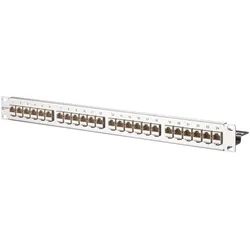 BTR 130921-E E-DAT modul Patchfeld 24x8 Cat.6A 1HE Edelstahl 130921E