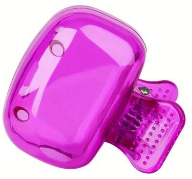 Uplift Essentials Travel Toothbrush Head Cover Protector Cap Snap On Brush Pod Case For Hygiene And Travel purple