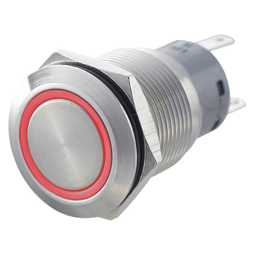 Tru Components 701308 LAS1-AGQ-11E, RD Vandalismusgeschützter Drucktaster 250 V/ (701308)