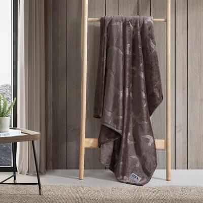 Eddie Bauer Geese Embossed Signature Plush Throw Blanket