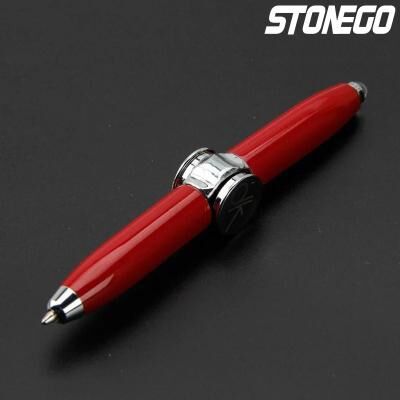 Uplifted Finds STONEGO 2 in 1 Stress Relief Spinner Pen Gyroscope Writing & Fidget Tool red