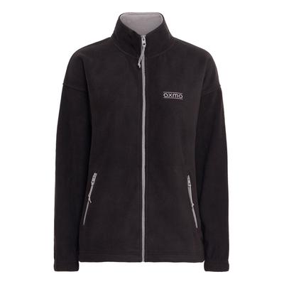 Fleecejacke OXMO "Fleecejacke OXMarta", Damen, Gr. M, schwarz (true schwarz), Obermaterial: 100% Polyester PES., Jacken Fleecejacke