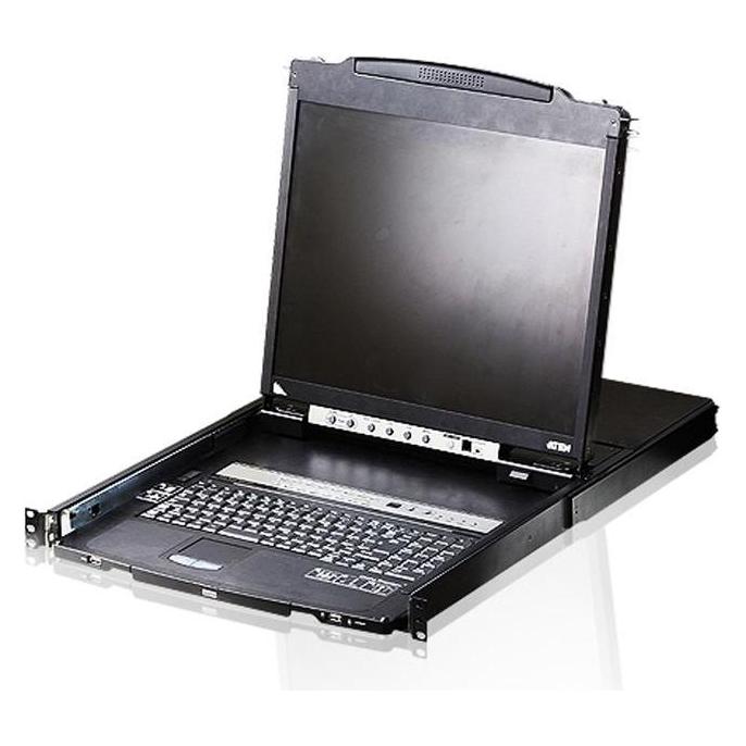 Aten CL5816N IT Dual Rail KVM-Switch 16-Port, 19"-LCD (PS/2-USB VGA) IT-Layout (CL5816N IT)