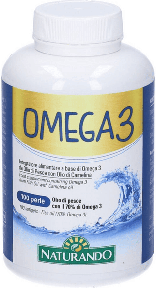 Naturando Omega 3 Integratore Supporto cardiaco e cerebrale 100 perle