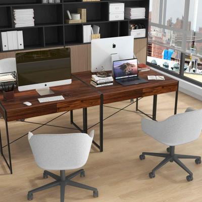 Costway Versatile Home Office Desk and Storage Cabinet Bundle