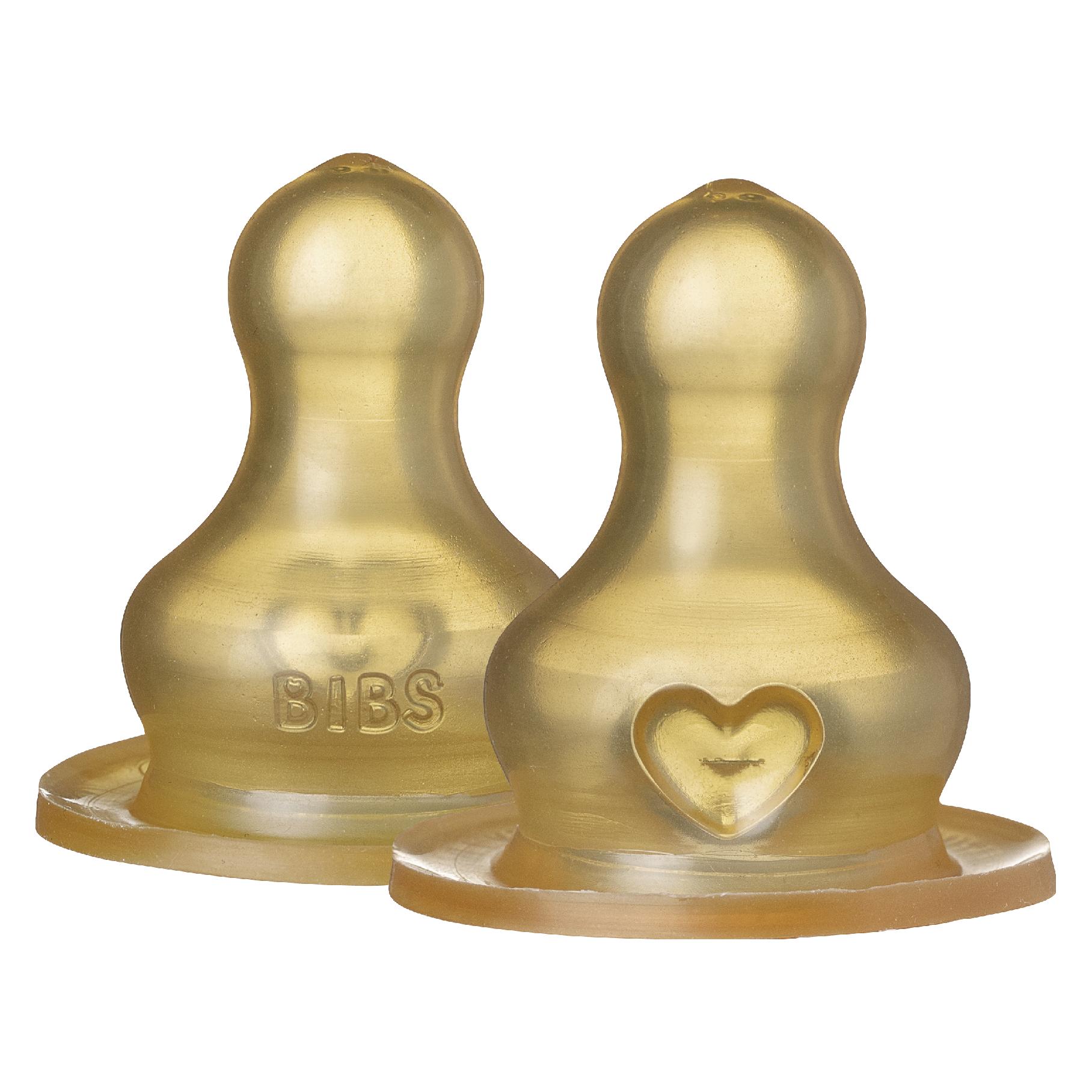 Bibs Flaschensauger Latex Slow Flow 2 Stück (5000001)