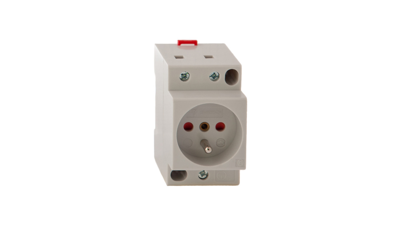 Eaton stopcontact type E 1-voudig wit 16A voor binnengebruik