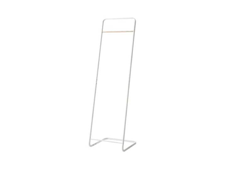YAMAZAKI 7671 TOWER Coat Hanger\, white\, Steel/Wood\, 40 x 40 x 140 cm