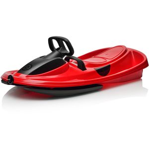 Gizmo-Riders Schlitten Stratos, Lenkschlitten, racing red, 99 cm, aus Kunststoff, mit Zugseil, Lenkrad & Bremse, bis 120 kg
