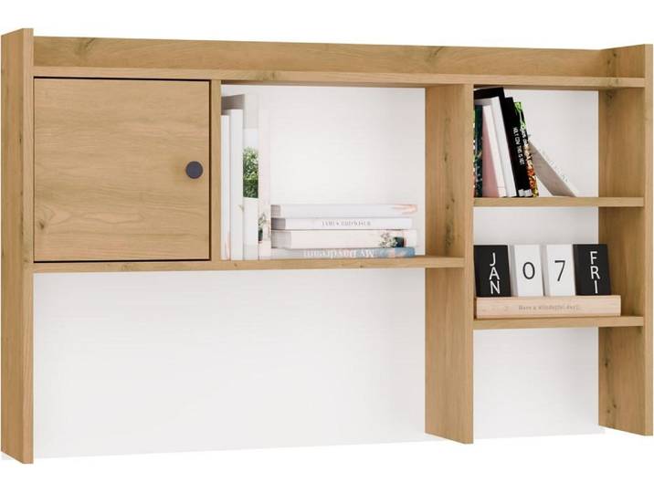 Rallonge de bureau 120 cm ARTISAN OAK Bibliothèque à 1 porte pour documents
