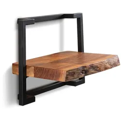 Hängeregal Matera Holz Braun Akazie