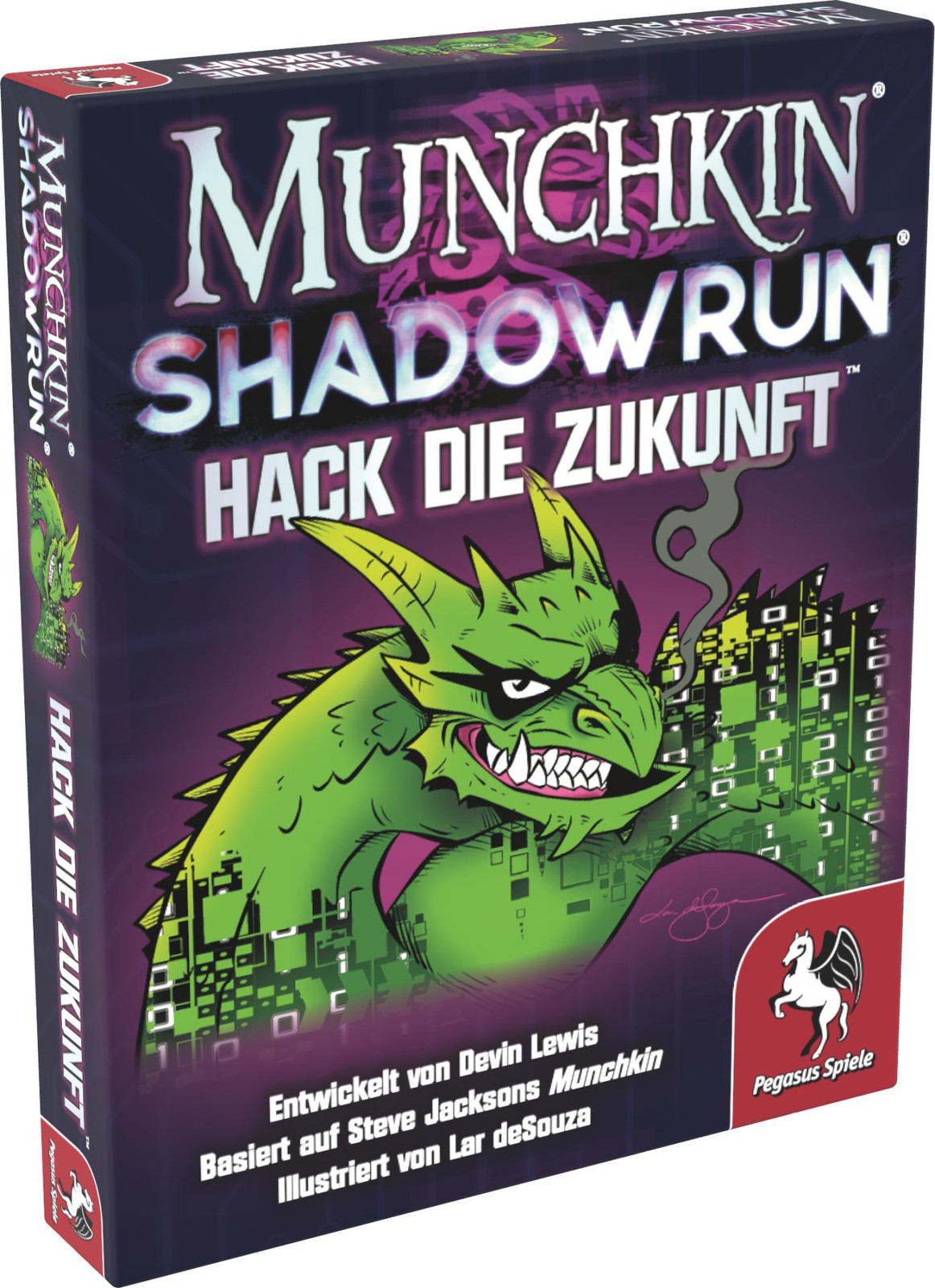 Munchkin Shadowrun: Hack de toekomst kaartspel van Pegasus Spiele