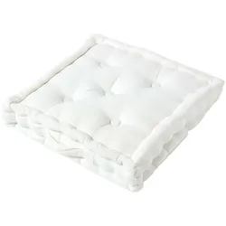 SITZKISSEN creme 50/50/10 cm – Bodenkissen unifarben