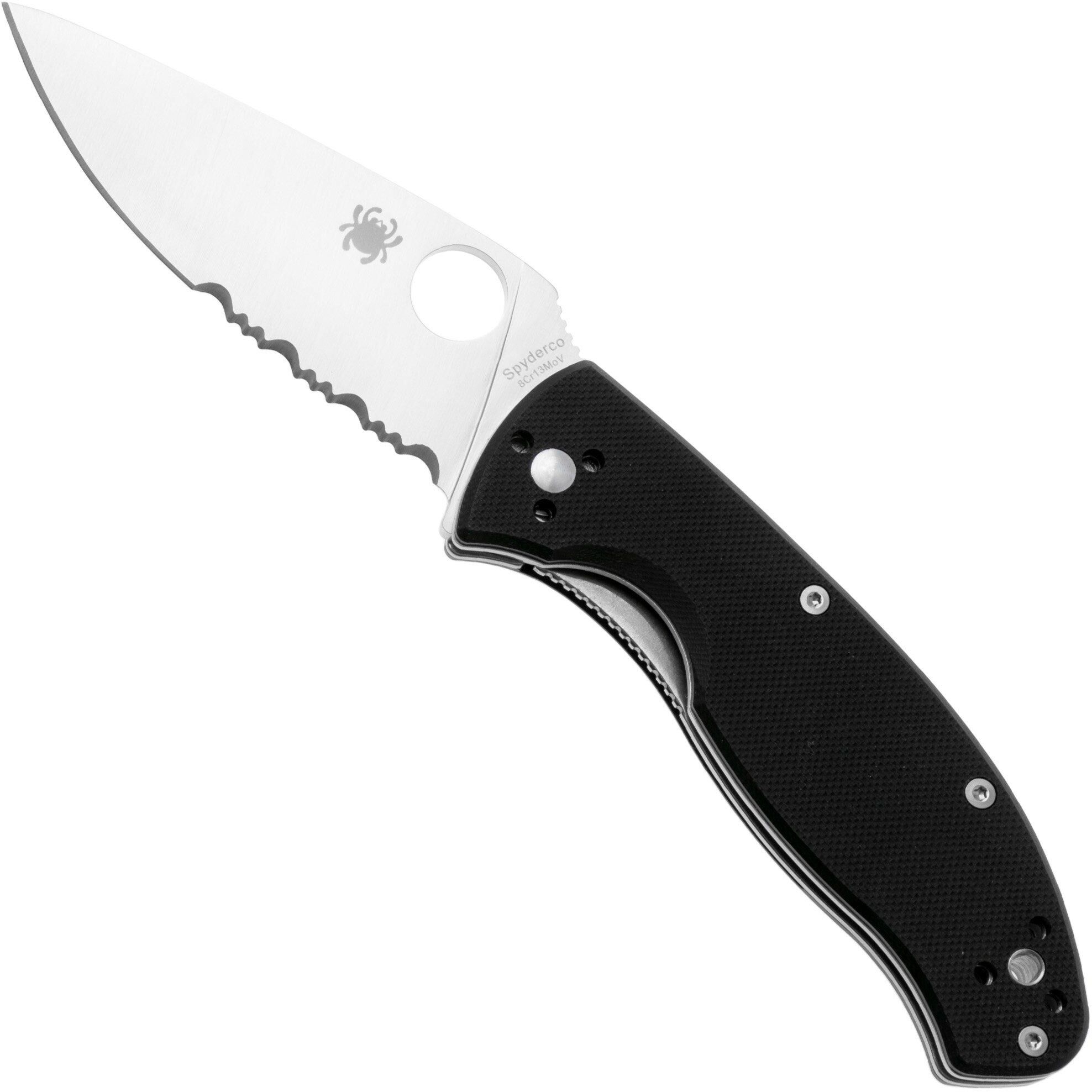 Spyderco Tenacious C122GPS coltello da tasca parzialmente seghettato