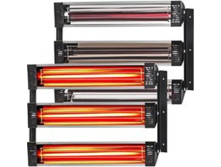 Lampe à Polymérisation de Peinture Infrarouge-VEVOR-3000 W 2PCS-Adopte un Revêtement Plaqué or Résistant Aux Chocs