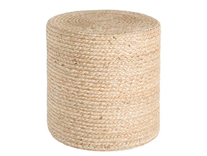 Jute-Pouf Looma 40 x 40 x 40cm Gold/Gold