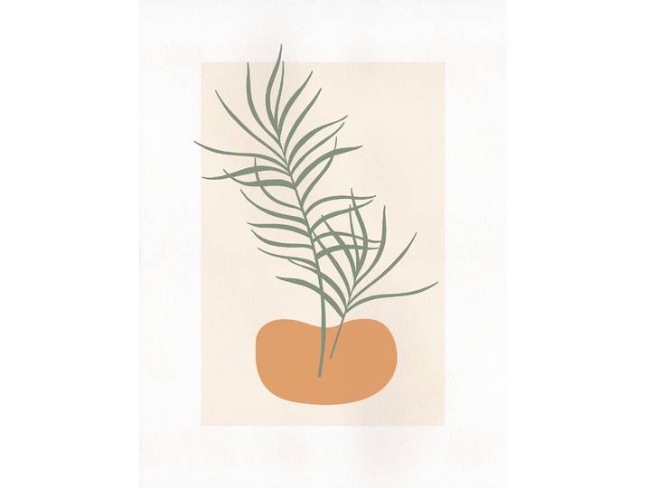 Bild KOMAR Tangerine Feeling , bunt (farbe bild(er): pastell), B:30cm H:40cm, Holz, Papier, Bilder, Bild, Wandbild zur Dekoration - ohne Rahmen
