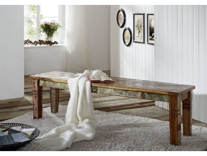 Banc 160x40 Bois de récupération laqué Multicolore NATURE OF SPIRIT #35