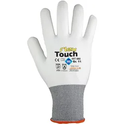 12 Paar ASATEX Feinstrickhandschuhe HIT080 mit mikrokapillarer Beschichtung weiss Gr.8 - AUSLAUF