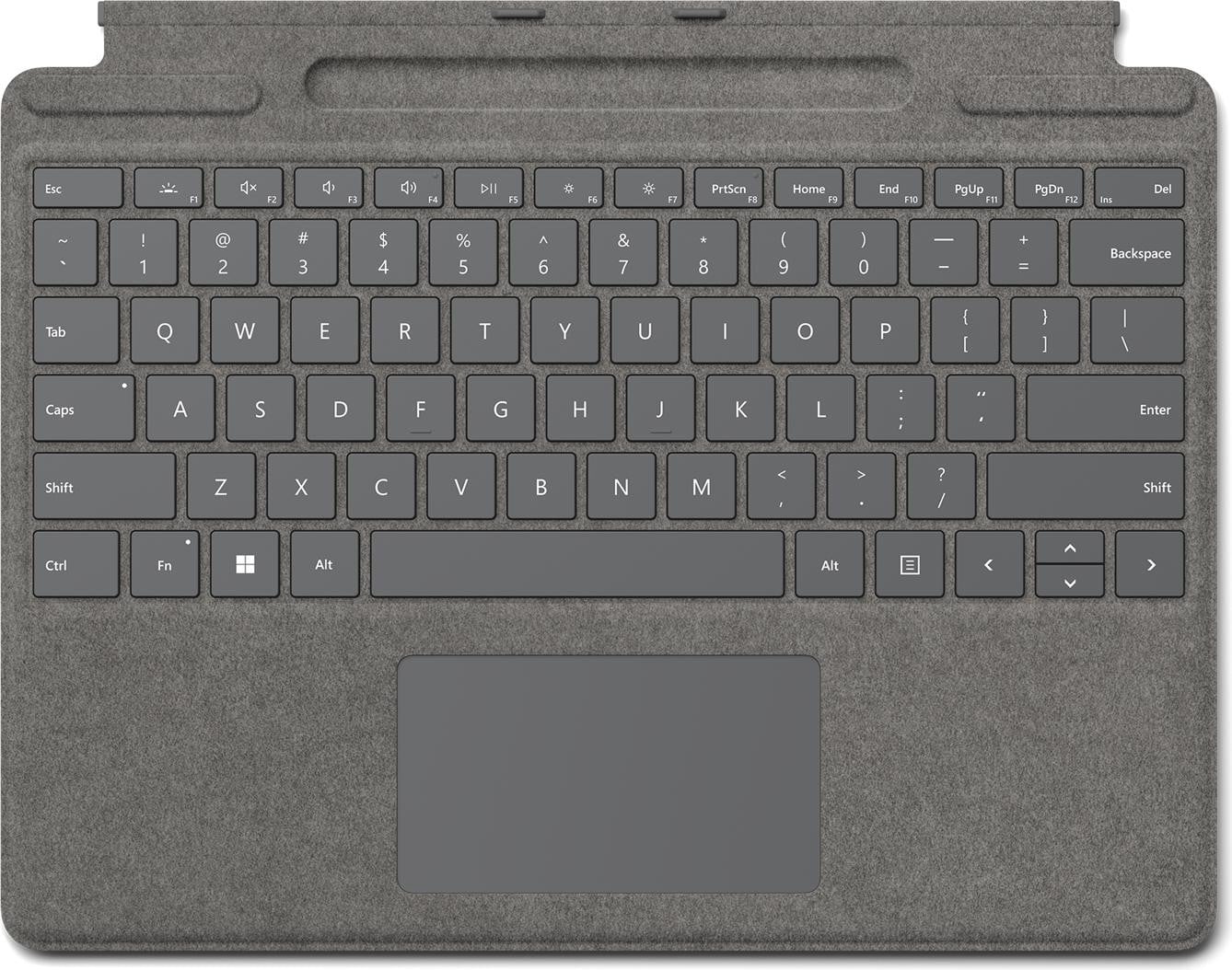 Microsoft Surface Pro Signature Keyboard met touchpad, QWERTY-indeling, platina, voor Microsoft Surface Pro 8 en Surface Pro X
