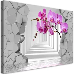 WANDBILD orchidee abstrakt 3d